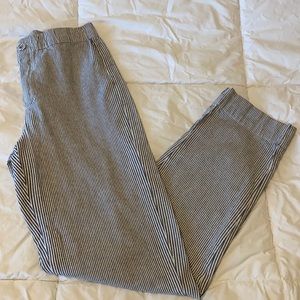 Brandy Melville cotton pinstriped pants